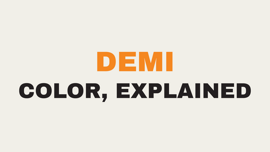 Demi permanent hair color guide at Lavish Hair Lounge, Westport MA.