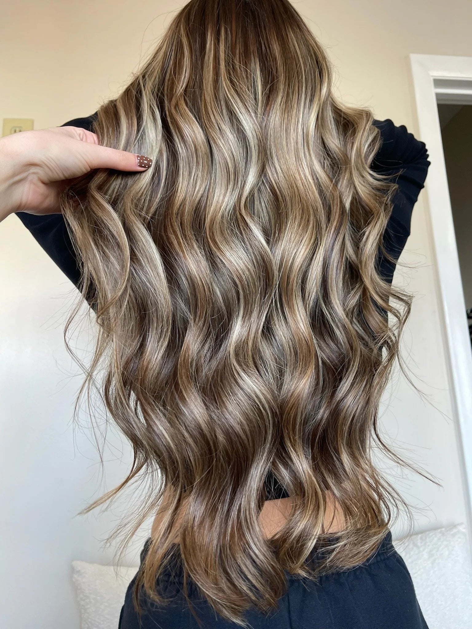 Custom hair extensions by Lavish Hair Lounge, Westport MA
