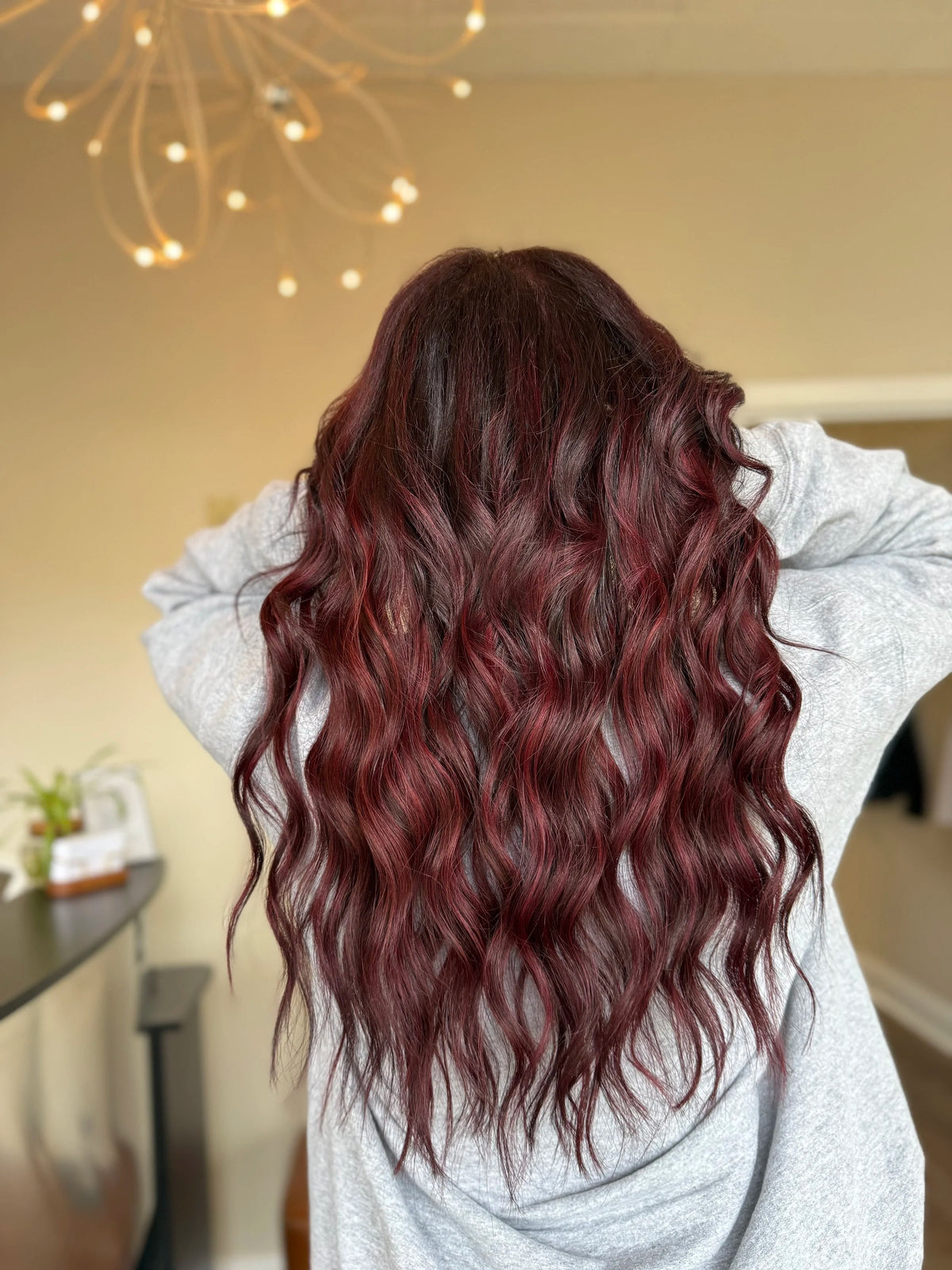 Luxury hair extension result at Lavish Hair Lounge, Westport MA